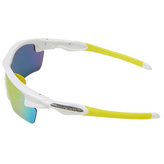 PowerPlay MS-048 Wit/Geel Beachvolleybal Zonnebril