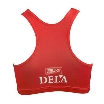 EK Beach Top Dames rood/wit