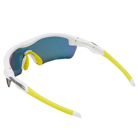 PowerPlay MS-048 Wit/Geel Beachvolleybal Zonnebril