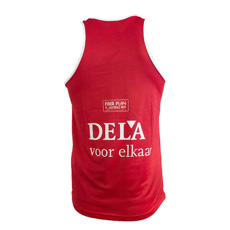 EK Beach Top Tank Top Heren rood/wit